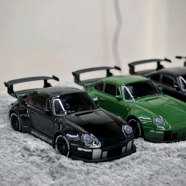 Porsche 911 Break Racing The Dawn – High-Speed 4WD Drift RC Car (1:24 Scale) LED Lights | DIY Tire Replacement | Pro Chassis - Black