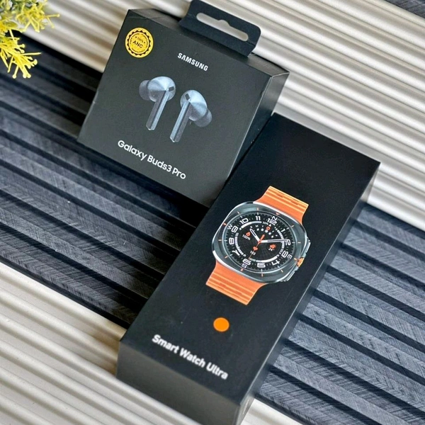 7 in 1 Smartwatch with Interchangeable Strap & Wireless ANC TWS Earbuds – Smart Watch Combo Set for Men and Women