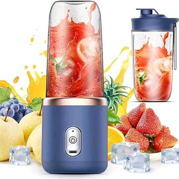 Portable Mini Juicer Blender 400ml – USB Rechargeable Smoothie Maker for Juice, Milkshake, Fruit Blender Bottle