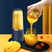 Portable Mini Juicer Blender 400ml – USB Rechargeable Smoothie Maker for Juice, Milkshake, Fruit Blender Bottle