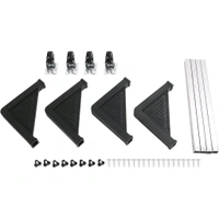 Adjustable Refrigerator Stand with Wheels – Heavy Duty Mobile Base (Black)