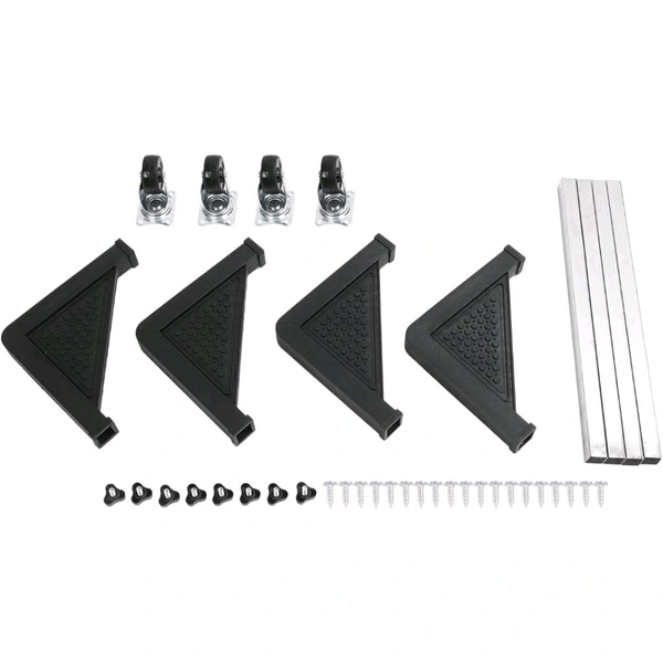 Adjustable Refrigerator Stand with Wheels – Heavy Duty Mobile Base (Black)