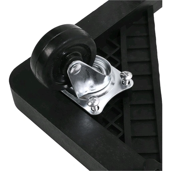 Adjustable Refrigerator Stand with Wheels – Heavy Duty Mobile Base (Black)