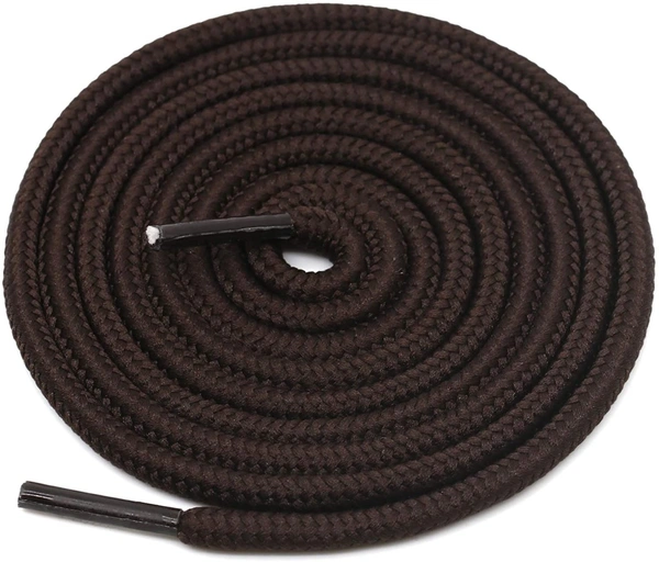 GRAH SANGRAH® (2 Pair) Shoelaces For Thick Round Climbing, Hiking, Boot, Running, Sport Shoes Laces - 120 CM, Dark Brown