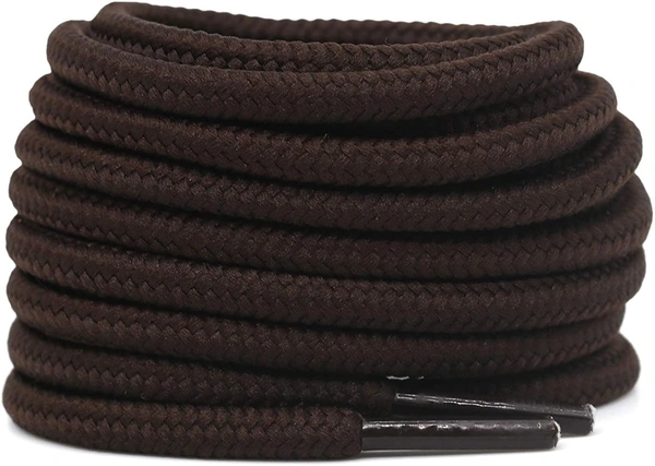 GRAH SANGRAH® (2 Pair) Shoelaces For Thick Round Climbing, Hiking, Boot, Running, Sport Shoes Laces - 120 CM, Dark Brown