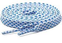 GRAH SANGRAH® 2 Pair (1 Pair Per Single Color) Flat Unisex Shoelaces For Casual, Running Sports Shoes Double Color Twill - 120 CM, Blue-Red