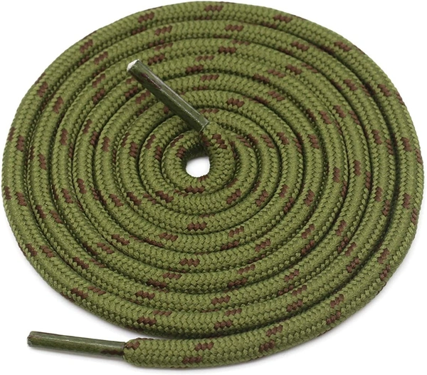 GRAH SANGRAH® (3 Pair) (1 Pair Per Single Color) Shoes Laces Athletic Shoelaces For Sport/Running Shoes Shoe Strings - 120 CM, Black-Army Green-Brown