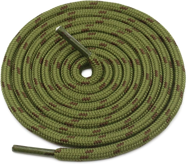 GRAH SANGRAH® (3 Pair) (1 Pair Per Single Color) Shoes Laces Athletic Shoelaces For Sport/Running Shoes Shoe Strings - 120 CM, Army Green Brown / Brown Black / White Black