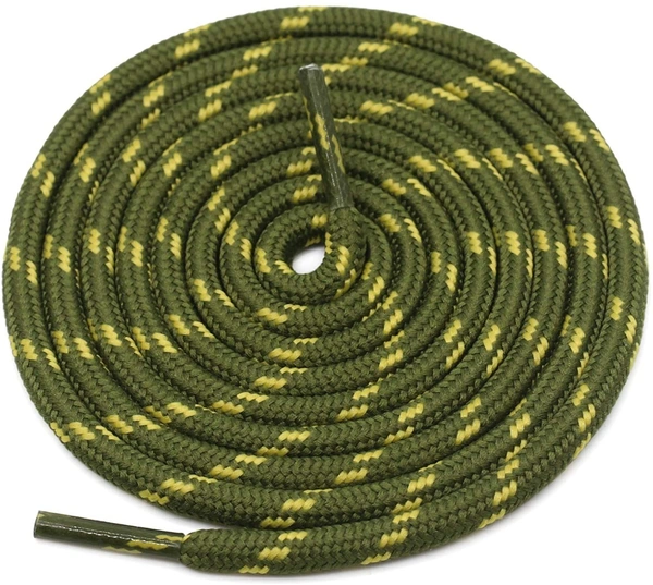 GRAH SANGRAH® (3 Pair) (1 Pair Per Single Color) Shoes Laces Athletic Shoelaces For Sport/Running Shoes Shoe Strings - 120 CM, White_Army Green_Black Red