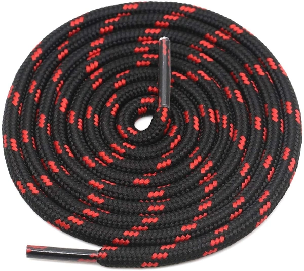GRAH SANGRAH® (3 Pair) (1 Pair Per Single Color) Shoes Laces Athletic Shoelaces For Sport/Running Shoes Shoe Strings - 120 CM, Black Red/ Red Black / Purple