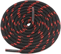 GRAH SANGRAH® (3 Pair) (1 Pair Per Single Color) Shoes Laces Athletic Shoelaces For Sport/Running Shoes Shoe Strings - 120 CM, Red Black / Brown Black / Black Red