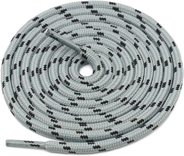 GRAH SANGRAH® (3 Pair) (1 Pair Per Single Color) Shoes Laces Athletic Shoelaces For Sport/Running Shoes Shoe Strings - 120 CM, Grey Black / Beige / Hot Pink