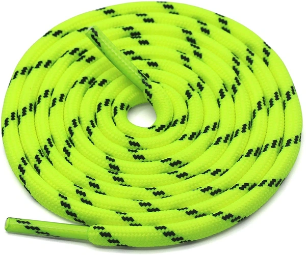 GRAH SANGRAH® (3 Pair) (1 Pair Per Single Color) Shoes Laces Athletic Shoelaces For Sport/Running Shoes Shoe Strings - 120 CM, Gray Green- Fluorescent -Red Black