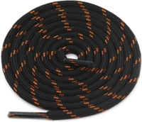 GRAH SANGRAH® (3 Pair) (1 Pair Per Single Color) Shoes Laces Athletic Shoelaces For Sport/Running Shoes Shoe Strings - 120 CM, Black Orange / Khaki / Beige