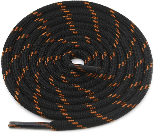 GRAH SANGRAH® (3 Pair) (1 Pair Per Single Color) Shoes Laces Athletic Shoelaces For Sport/Running Shoes Shoe Strings - 120 CM, Red Black_ Purple Black_ Black Orange