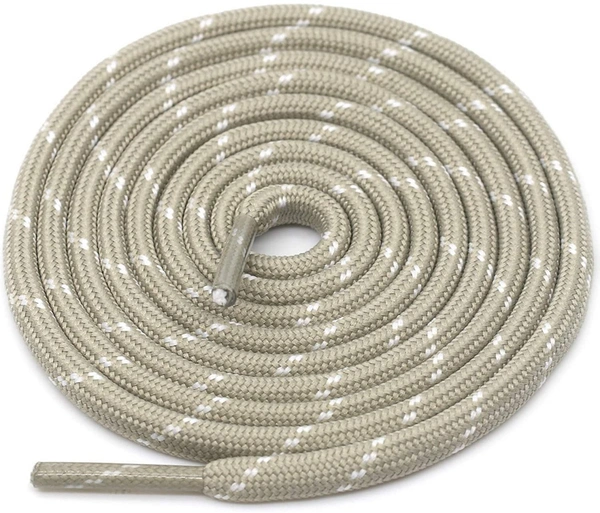 GRAH SANGRAH® (3 Pair) (1 Pair Per Single Color) Shoes Laces Athletic Shoelaces For Sport/Running Shoes Shoe Strings - 120 CM, Black Orange / Khaki / Beige