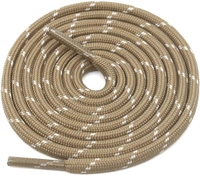 GRAH SANGRAH® (3 Pair) (1 Pair Per Single Color) Shoes Laces Athletic Shoelaces For Sport/Running Shoes Shoe Strings - 120 CM, Black Yellow-Khaki-Beige