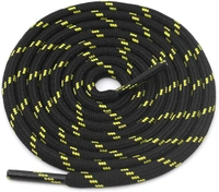 GRAH SANGRAH® (3 Pair) (1 Pair Per Single Color) Shoes Laces Athletic Shoelaces For Sport/Running Shoes Shoe Strings - 120 CM, Black Yellow-Khaki-Beige