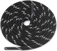 GRAH SANGRAH® (3 Pair) (1 Pair Per Single Color) Shoes Laces Athletic Shoelaces For Sport/Running Shoes Shoe Strings - 120 CM, Black White / Purple / Brown