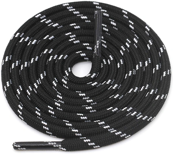 GRAH SANGRAH® (3 Pair) (1 Pair Per Single Color) Shoes Laces Athletic Shoelaces For Sport/Running Shoes Shoe Strings - 120 CM, Red Black / Purple / Black White