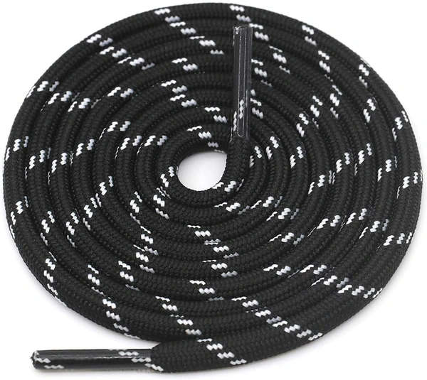 GRAH SANGRAH® (3 Pair) (1 Pair Per Single Color) Shoes Laces Athletic Shoelaces For Sport/Running Shoes Shoe Strings - 120 CM, Black White / White Red / Black Yellow