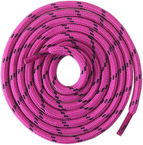 GRAH SANGRAH® (3 Pair) (1 Pair Per Single Color) Shoes Laces Athletic Shoelaces For Sport/Running Shoes Shoe Strings - 120 CM, Grey Black / Beige / Hot Pink