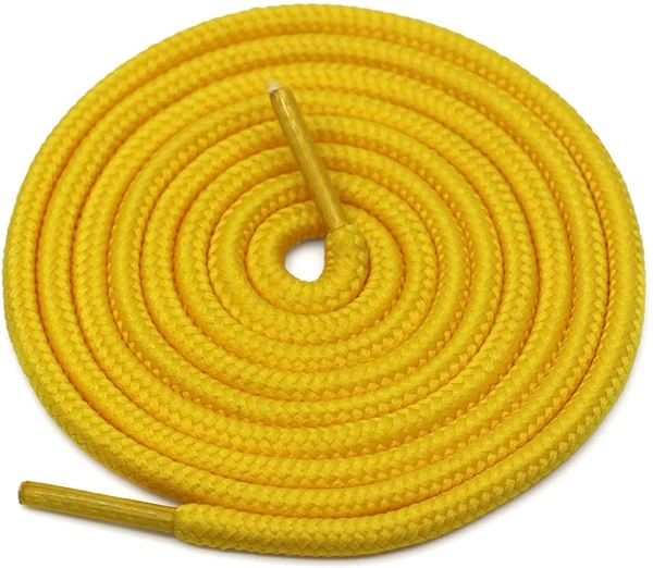 GRAH SANGRAH® 3 Pair (1 Pair Per Single Color) Unisex Shoes Laces For Sport, Running Casual Gym Shoelaces - 120 CM, Black-Yellow-Purple