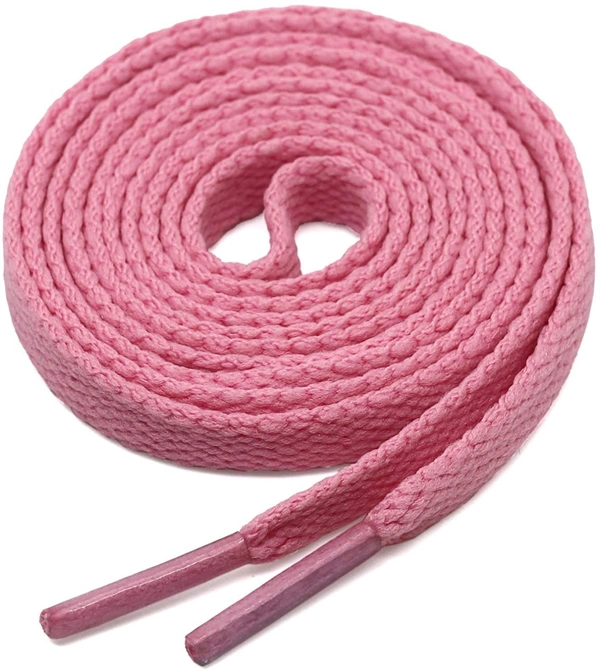 GRAH SANGRAH® (2 Pair) Flat Shoe Lace For Running, Sport or Gym Shoelace - 120 CM, Pink Hot Pink