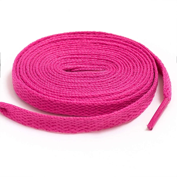 GRAH SANGRAH® (2 Pair) Flat Shoe Lace For Running, Sport Or Gym Shoelace - 120 CM, Grey Hot Pink