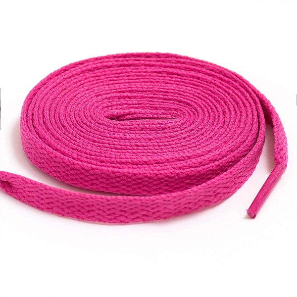 GRAH SANGRAH® 3 Pair (1 Pair Per Single Color) Flat Shoe Lace For Running, Sport Or Gym Shoelace - 120 CM, Hot Pink_Blue_Red
