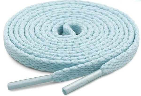 GRAH SANGRAH® 1 Pair FLAT | 1 Pair Round | Unisex Shoe Lace for Running, Sport or Gym Shoelace (2 Pair | 120 CM) - 120 CM, Blue_ Moon Light