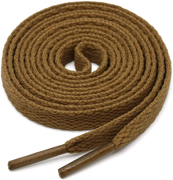 GRAH SANGRAH® 3 Pair (1 Pair Per Single Color) Flat Shoe Lace For Running, Sport Or Gym Shoelace - 120 CM, Light Brown_ Orange_ Moon Light