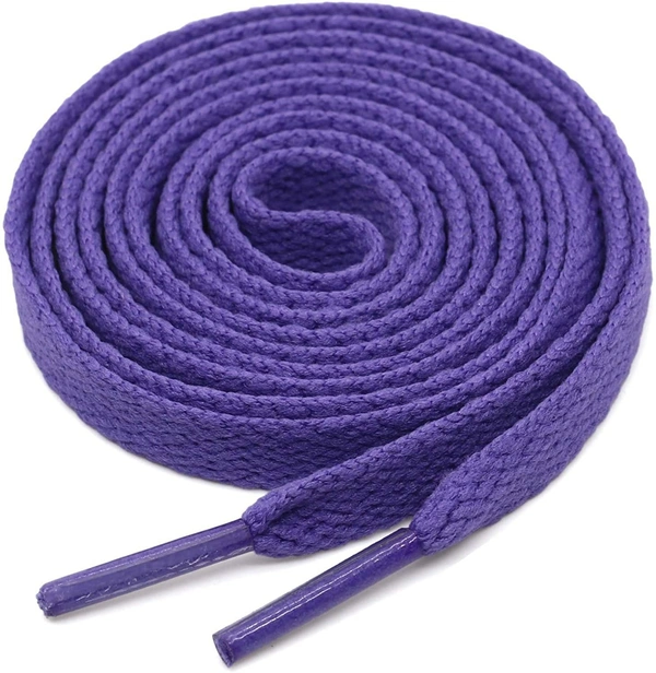 GRAH SANGRAH® 3 Pair (1 Pair Per Single Color) Flat Shoe Lace For Running, Sport Or Gym Shoelace - 120 CM, Fluorescent_ Maroon_ Purple