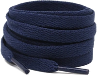 GRAH SANGRAH® (2 Pair Flat Shoelaces For Athletic Running Sneakers Shoes Boot Strings - 120 CM, Navy