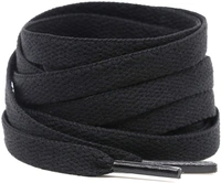 GRAH SANGRAH® (2 Pair Flat Shoelaces For Athletic Running Sneakers Shoes Boot Strings - 150 CM, Black