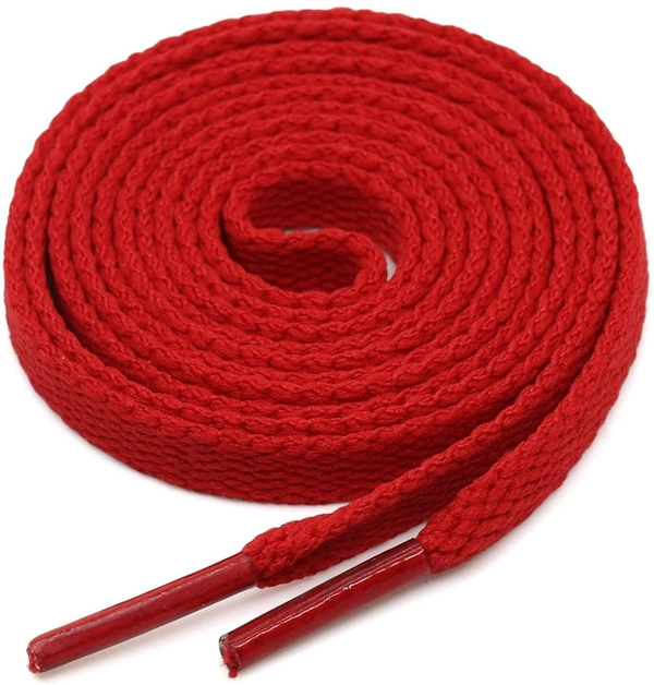 GRAH SANGRAH® (2 Pair) Flat Shoe Lace For Running, Sport Or Gym Shoelace - 150 CM, Grey_ Red