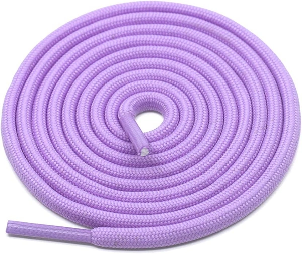 GRAH SANGRAH® 3 Pair (1 Pair Per Single Color) Unisex Shoes Laces For Sport, Running Casual Gym Shoelaces - 120 CM, Cream-Black-Purple