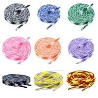 GRAH SANGRAH Flat Shoelace | 2 Pair (1 Pair Per Single Color) Unisex Shoelaces for Sport, Running Casual Shoes - 120 CM, Blue White_ Black