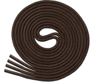 GRAH SANGRAH® (3 Pair) 1 Pair Per Color Waxed Cotton Dress Round Shoelaces For Formal Shoes/Leather Shoe/Boots - 120 CM, Tan-Dark Brown-Navy