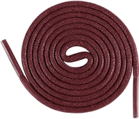 GRAH SANGRAH® (3 Pair) 1 Pair Per Color Waxed Cotton Dress Round Shoelaces For Formal Shoes/Leather Shoe/Boots - 75 CM, Black-Tan-Dark Maroon