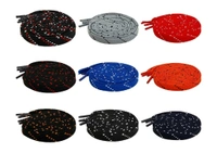 GRAH SANGRAH Flat Shoelace | 2 Pair (1 Pair Per Single Color) Unisex Shoelaces for Sport, Running Casual Shoes - 120 CM, Red White_ Navy