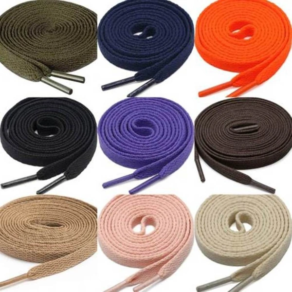 GRAH SANGRAH® 3 Pair (1 Pair Per Single Color) Flat Shoe Lace For Running, Sport Or Gym Shoelace - 120 CM, Maroon-Light Brown-White