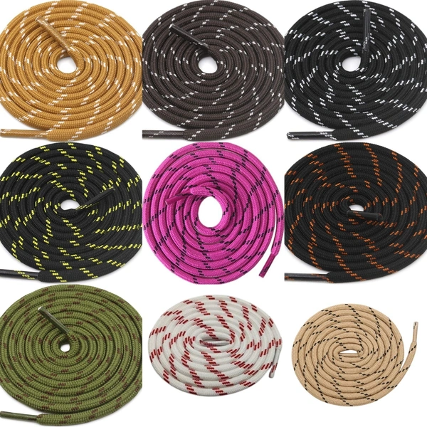 GRAH SANGRAH® (2 Pair) Shoes Laces Athletic Shoelaces For Sport/Running Shoes Shoe Strings - 120 CM, White Red