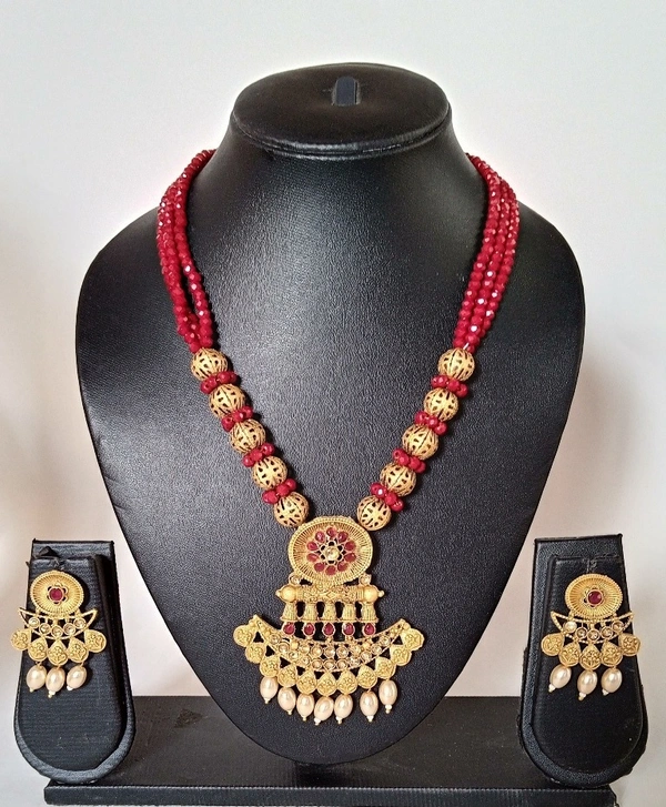 Royal Magenta Necklace Set