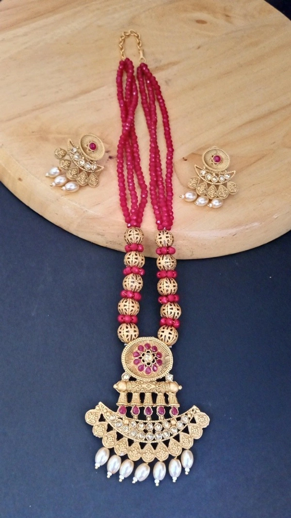Royal Magenta Necklace Set