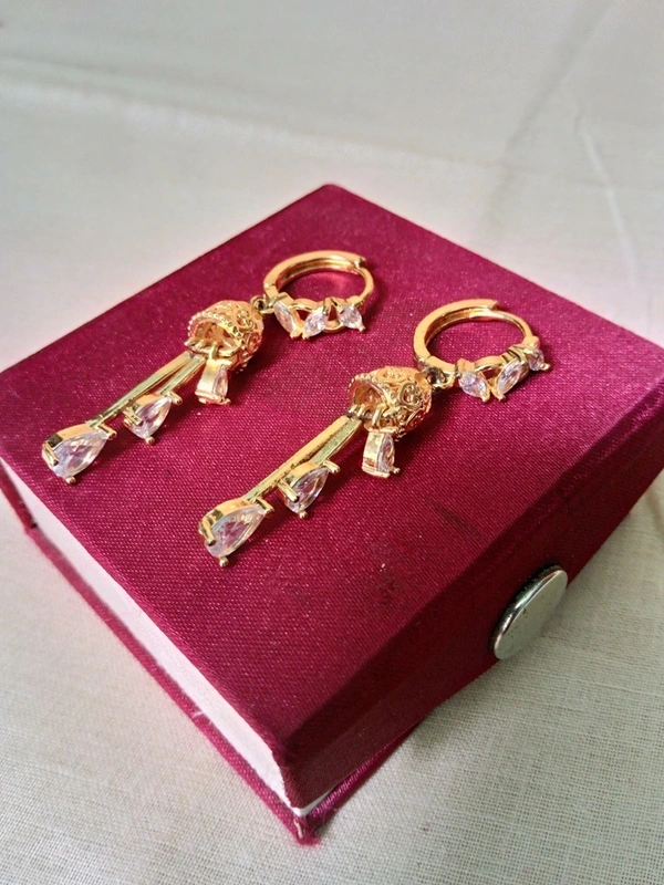 Fancy Micro Rose Gold AD Earrings