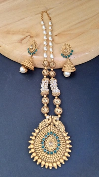 Indian Rajwadi Pearl Necklace Set