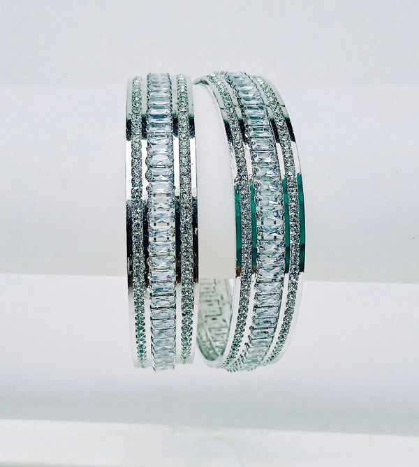 Silver AD Bangles Set - 2.4