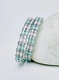 Silver AD Bangles Set - 2.6