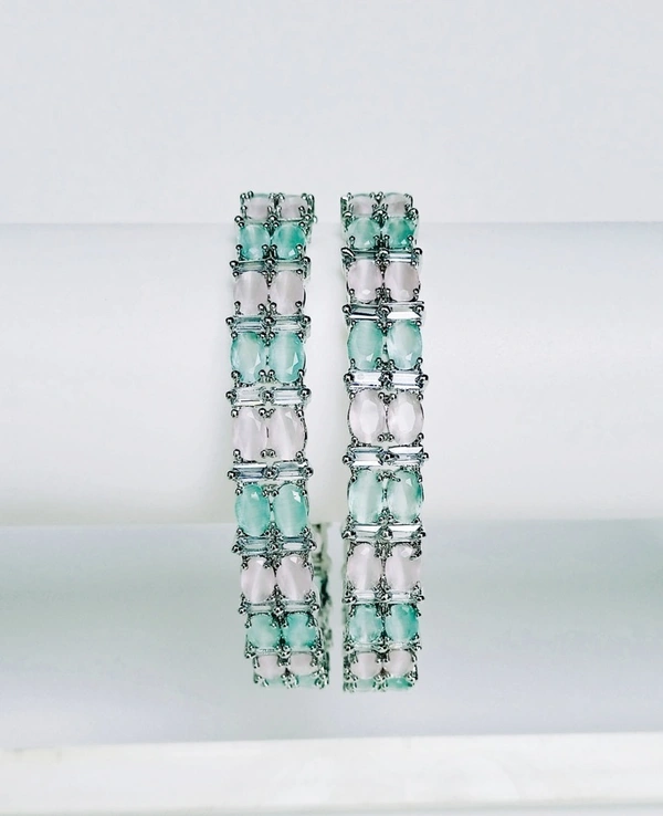 Silver AD Bangles Set - 2.8